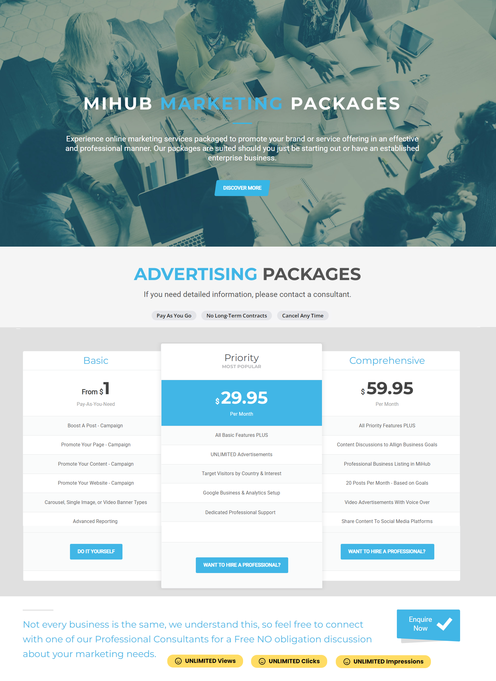Advertisin Packages